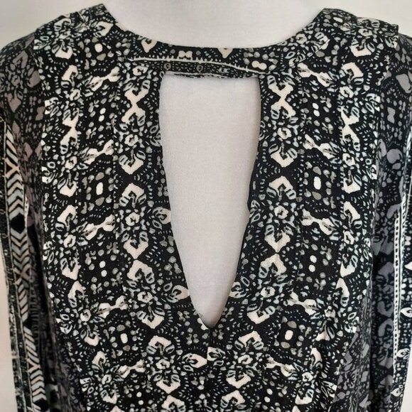 Free People Tegan Border Printed Mini Dress Size 12 - Picture 4 of 16